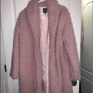 Pink Fuzzy Teddy coat